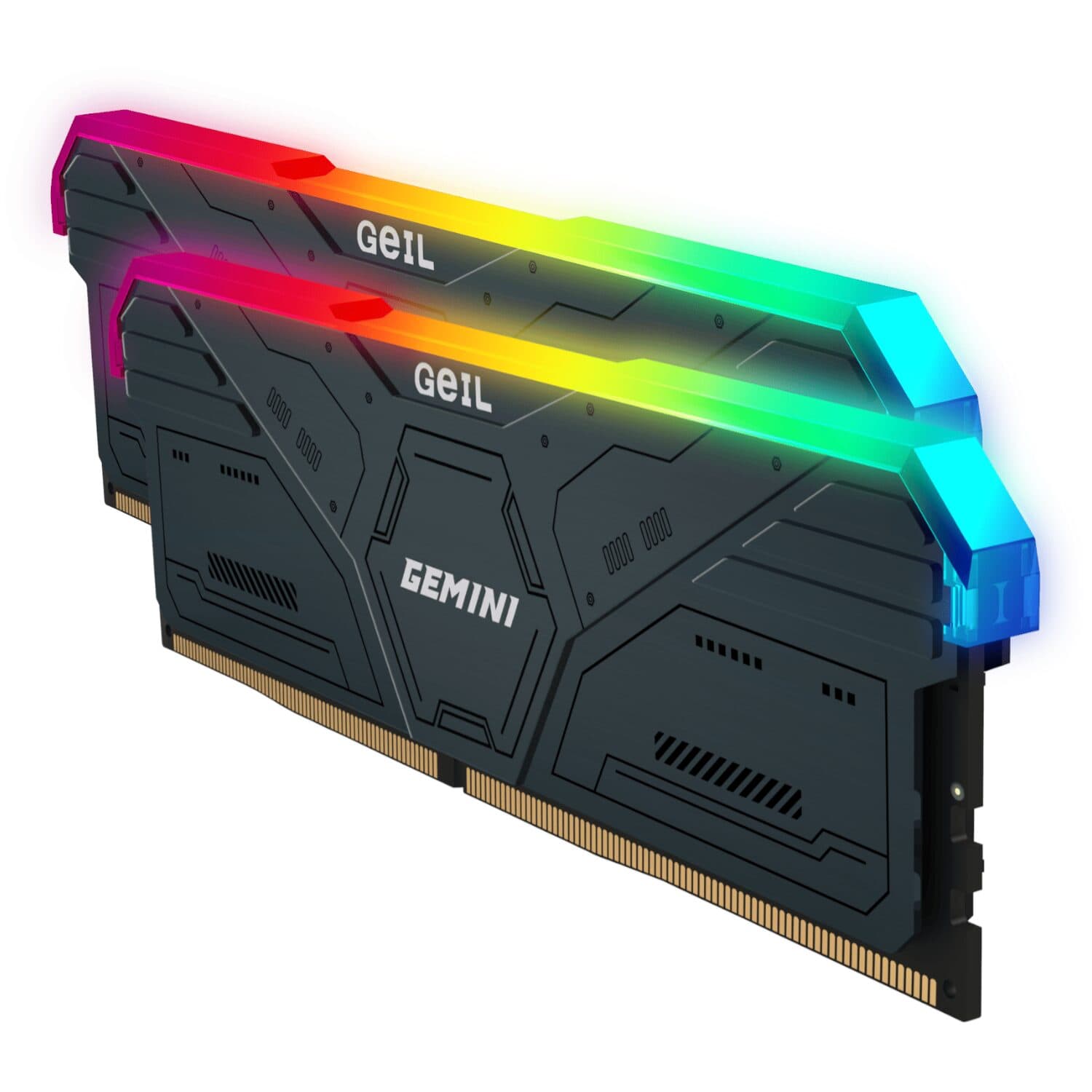 Geil Gemini RGB 64GB KIT(2X32GB) 6000MHz DDR5 Desktop Gaming Memory - Grey - view 3