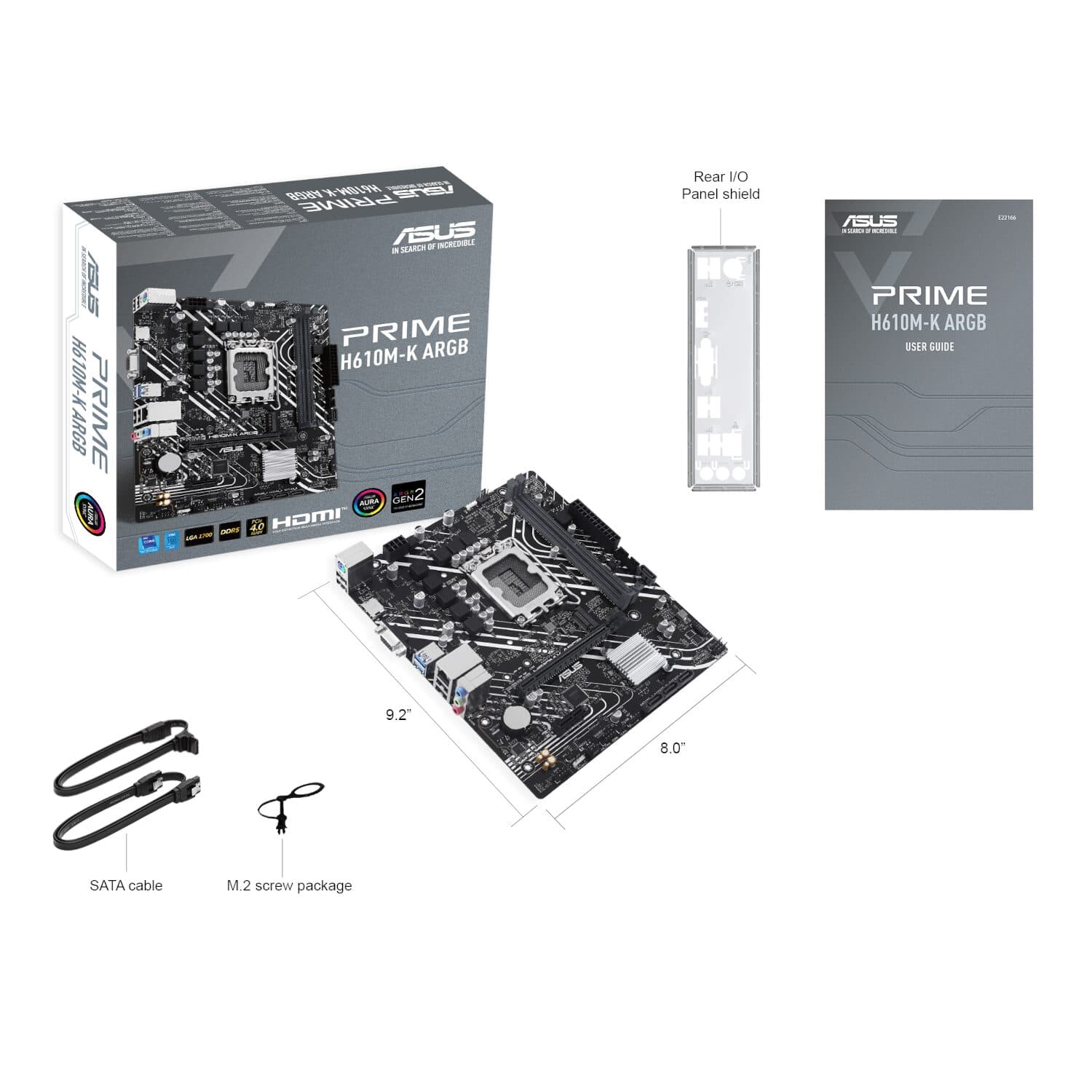 Asus PRIME H610M-R DDR5 LGA1700 Micro-ATX Motherboard - view 7