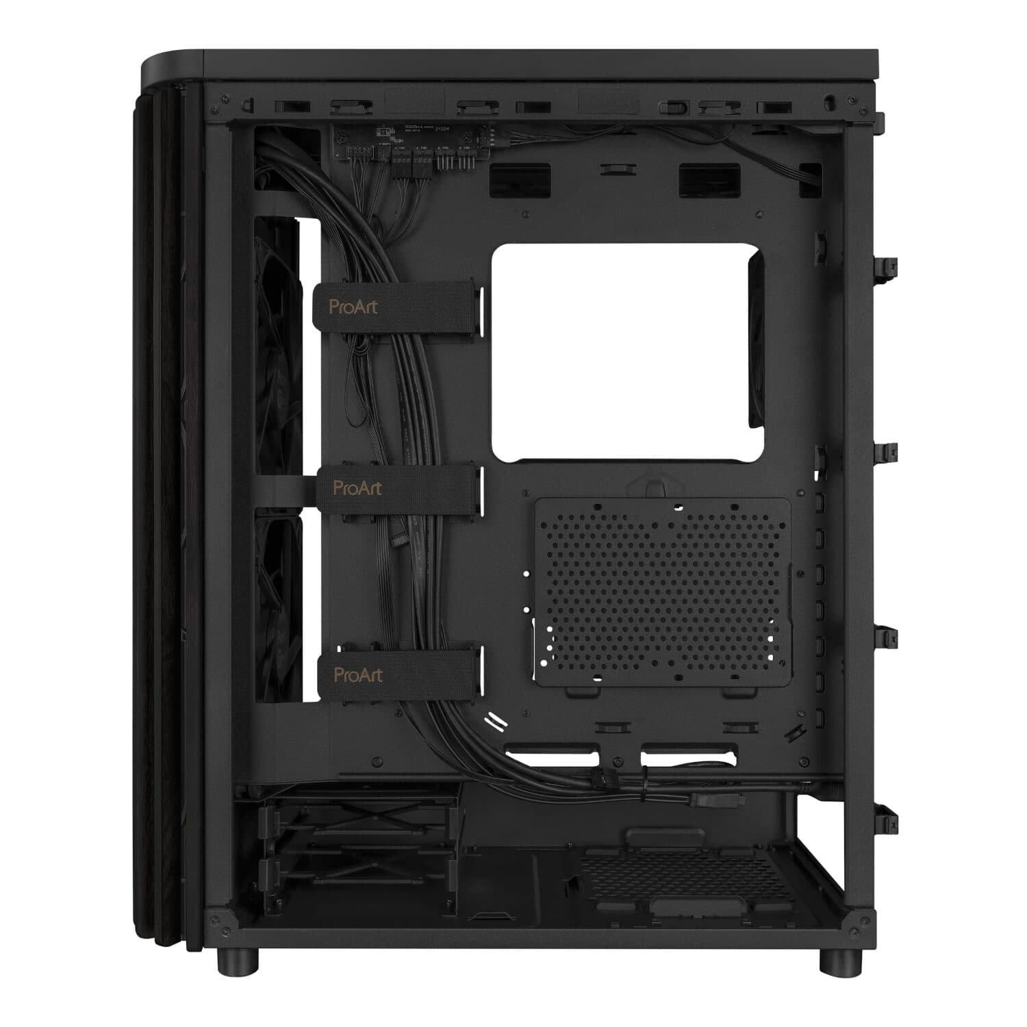 ASUS ProArt PA401 Wood Edition ATX Chassis - Black - view 6