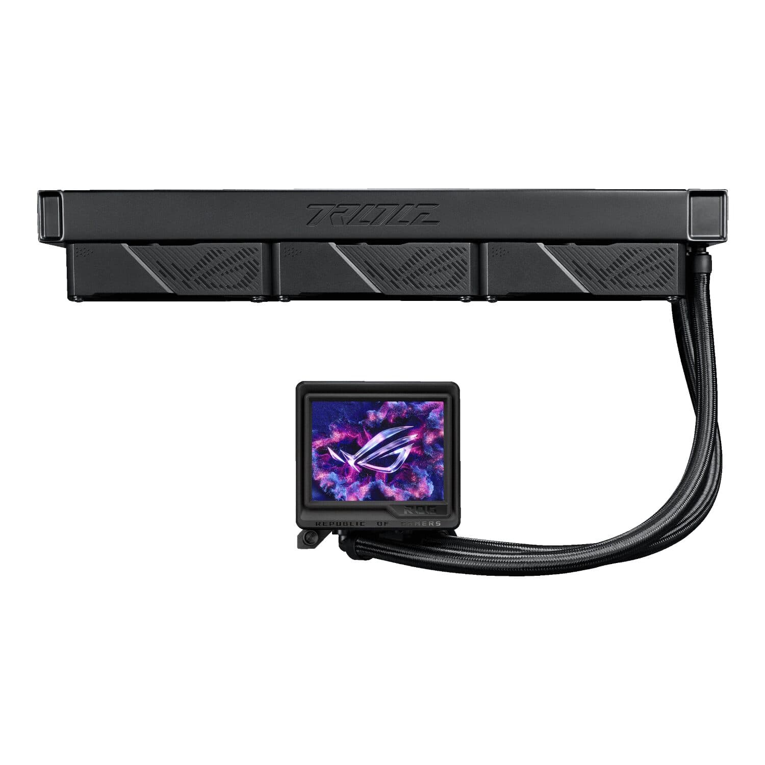 Asus ROG Ryujin III ARGB AIO Liquid Cooler - 3.5" LCD Display - view 4