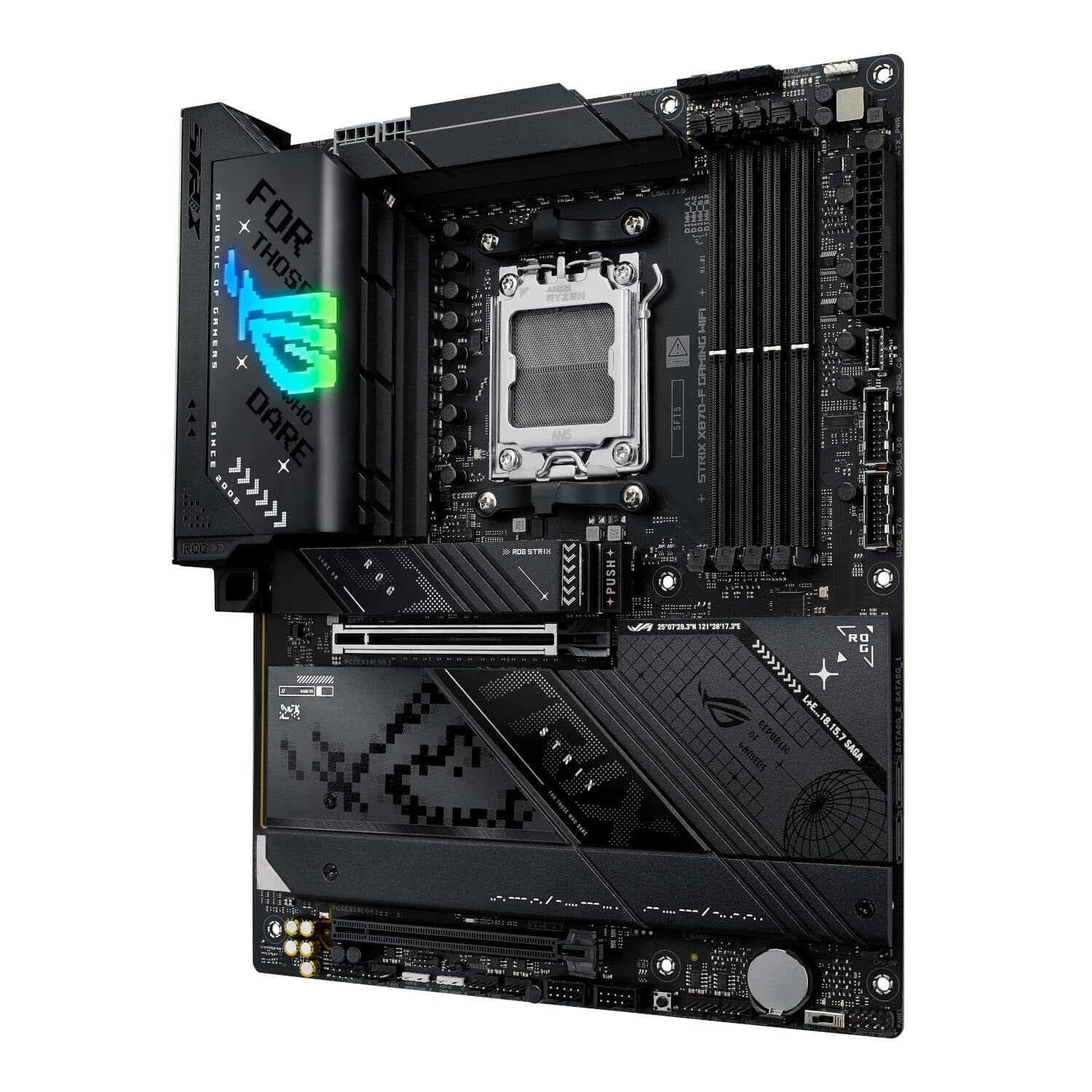 Asus ROG Strix X870-F Gaming WiFi Motherboard - ATX AMD AM5 - view 3