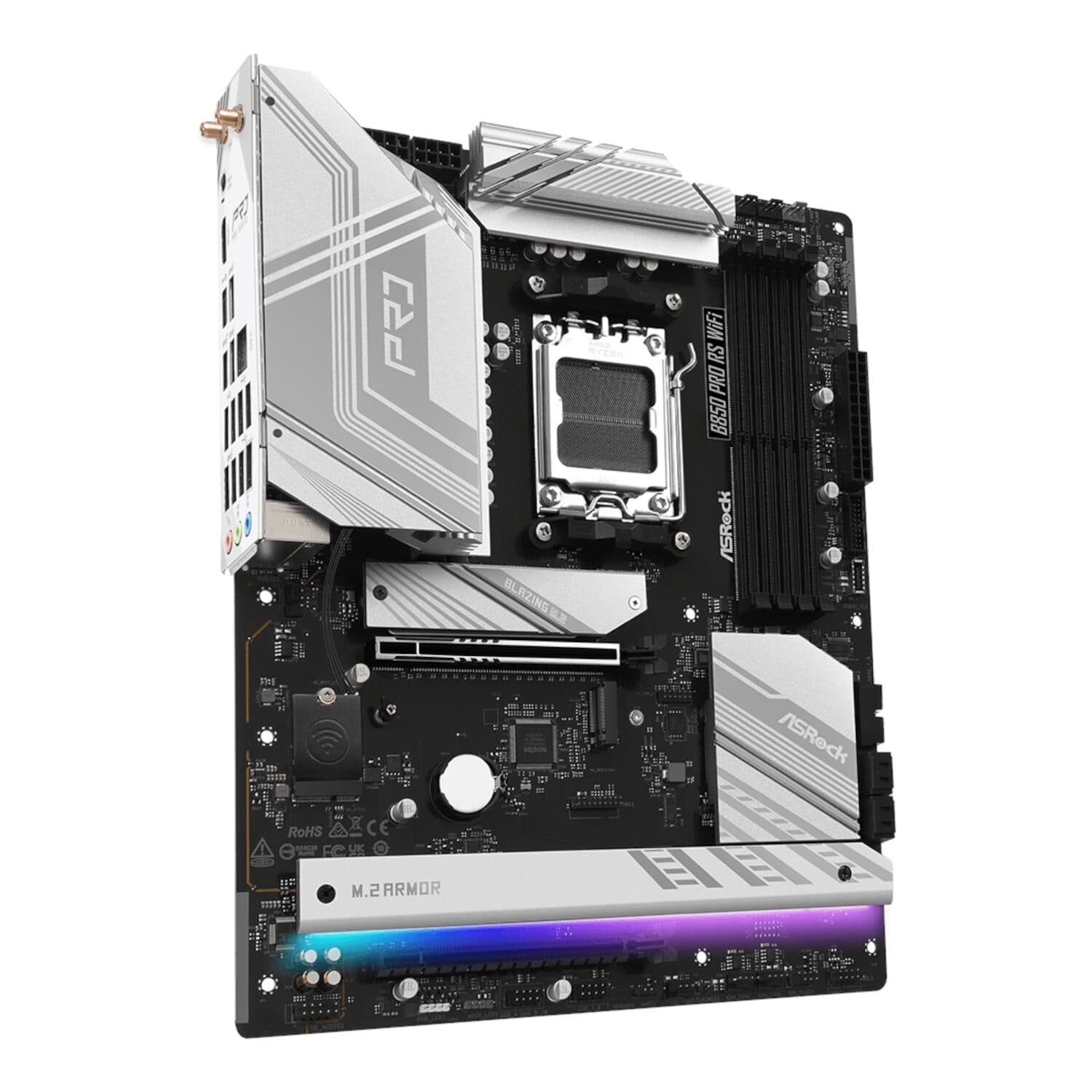 ASRock B850 Pro RS Wi-Fi ATX Motherboard (AMD AM5, DDR5, PCIe 5.0) - view 5