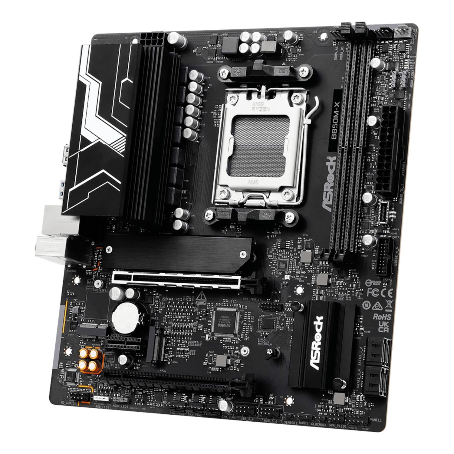 ASRock B850M-X WiFi AM5 Micro ATX Motherboard (DDR5, PCIe 5.0, Wi-Fi 6E) - view 5