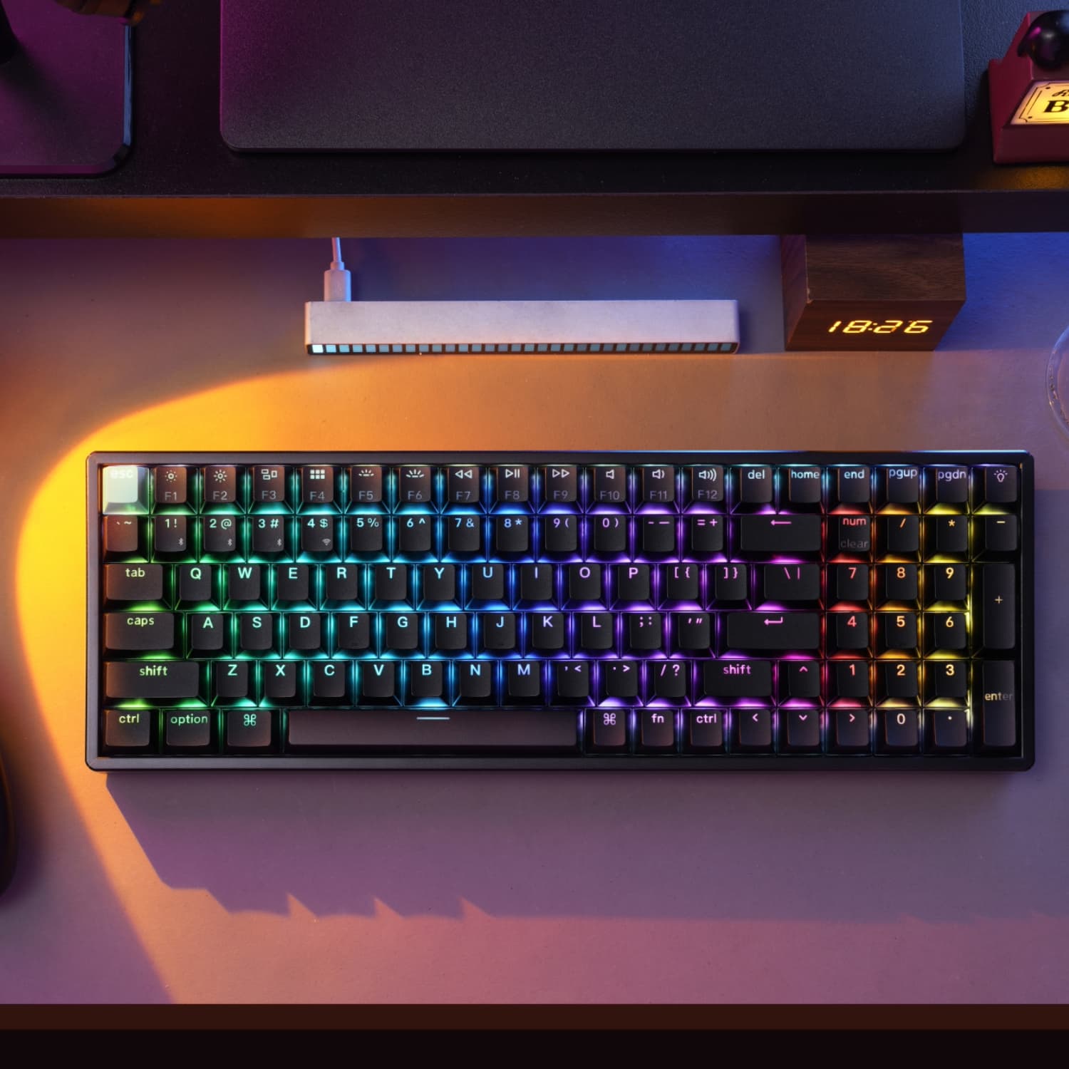 Keychron K4 HE 96% Magnetic Switch Hot-Swap RGB Wireless Keyboard – Black - view 10
