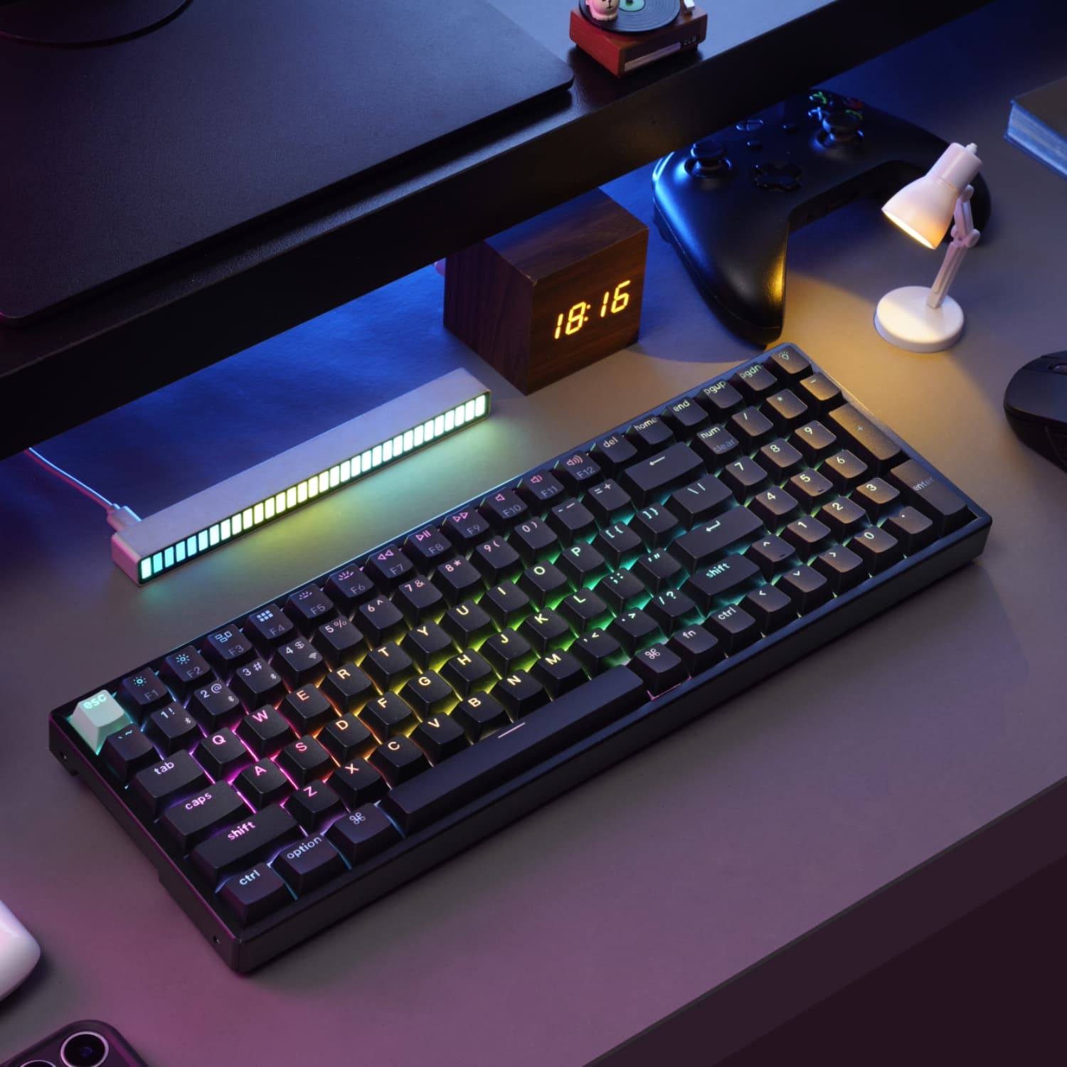 Keychron K4 HE 96% Magnetic Switch Hot-Swap RGB Wireless Keyboard – Black - view 8