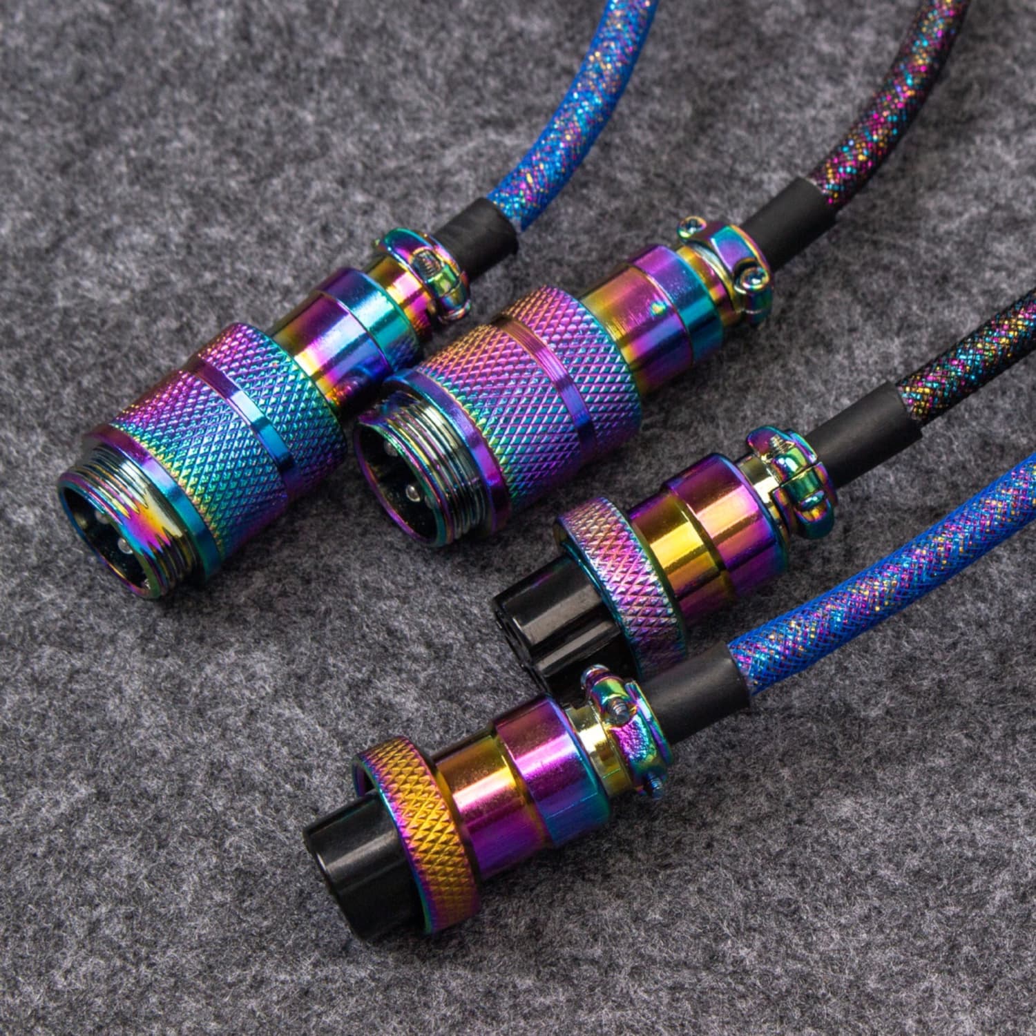 Keychron Premium Coiled Aviator USB Cable | Type-C + USB-A Adapter | Detachable Aviator Connector | 108 cm - view 4