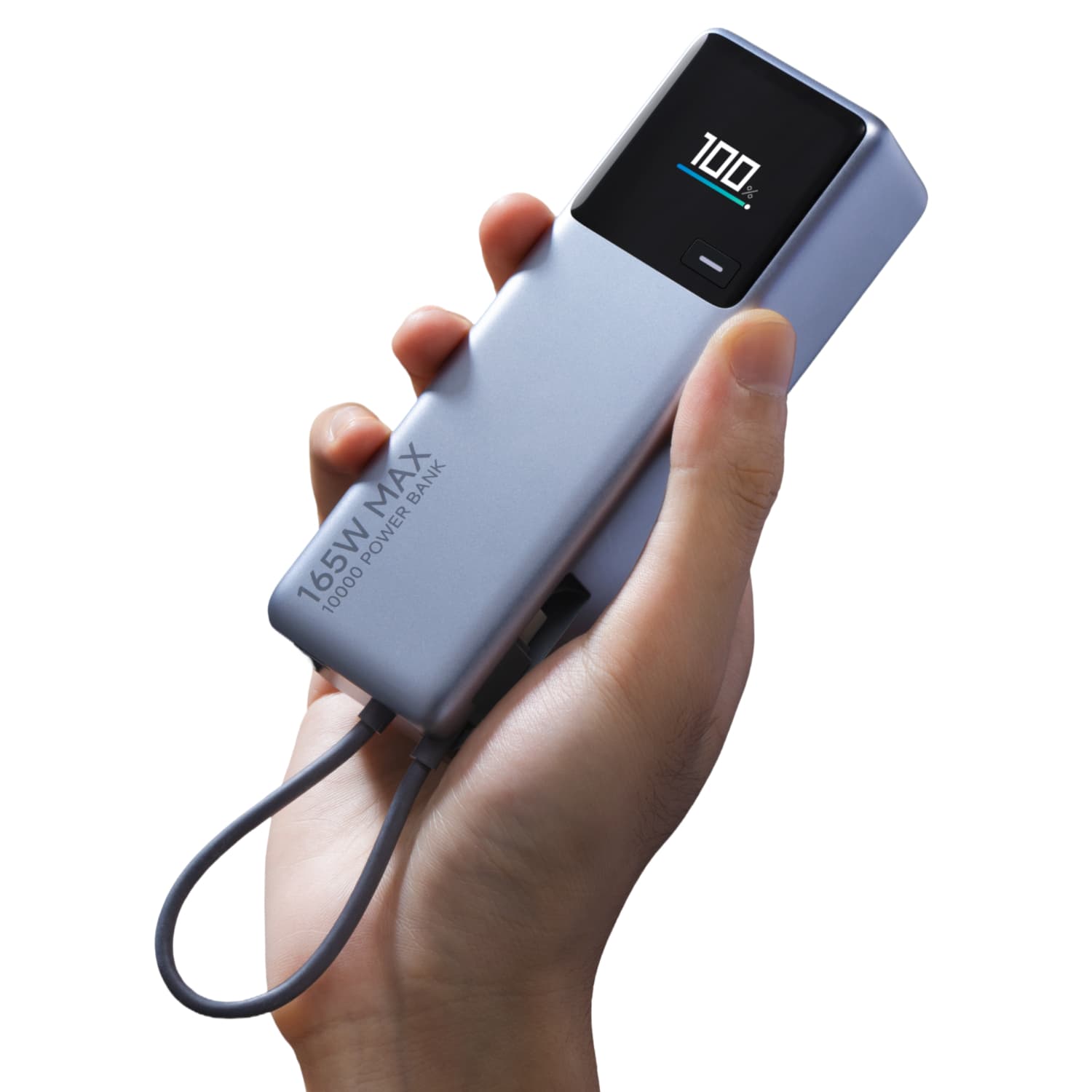 Xiaomi 165W Power Bank 10000mAh (Integrated Cable)-Silver - view 10