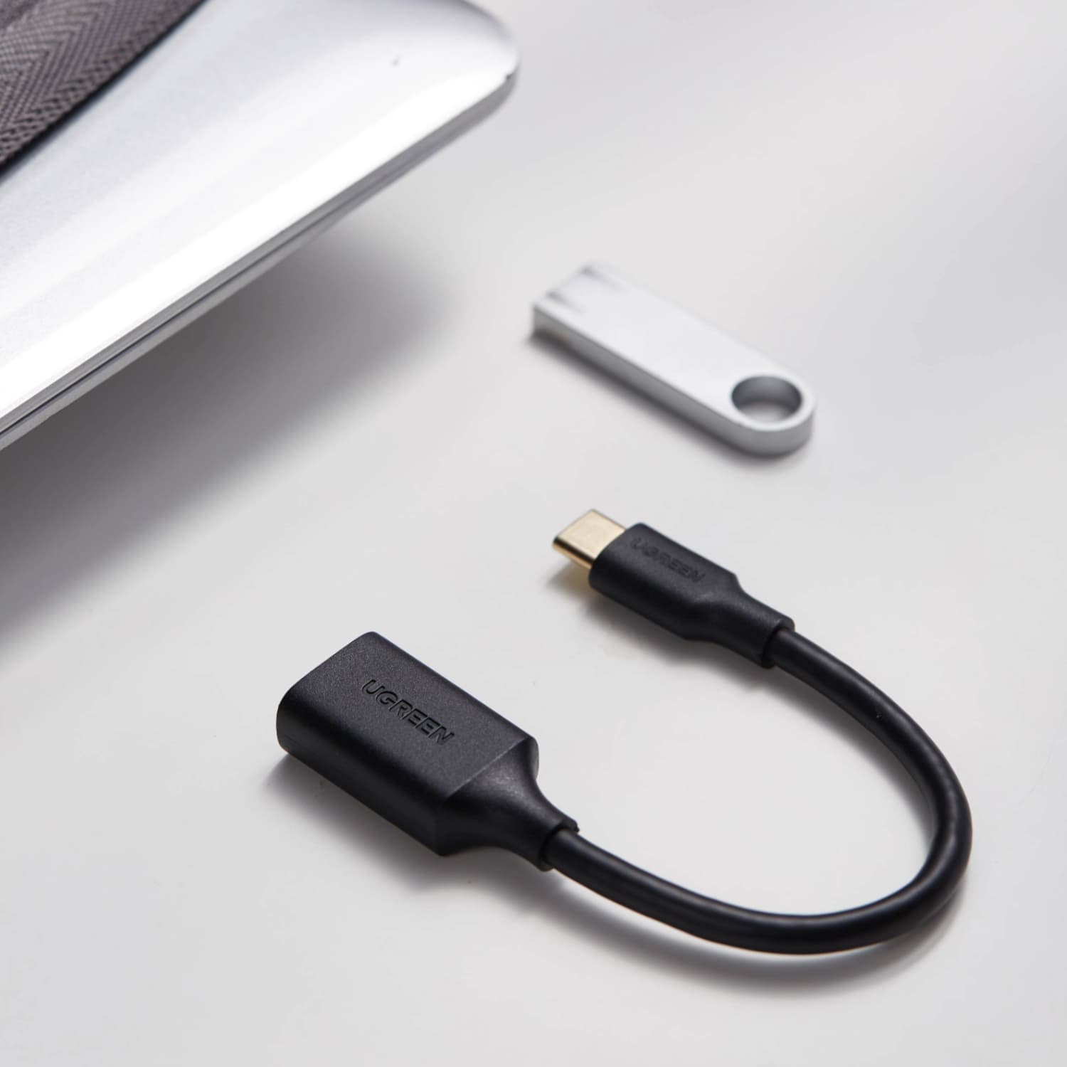 UGREEN Type-C to USB-A Adapter (Male to Female, 15cm)– Black - view 3