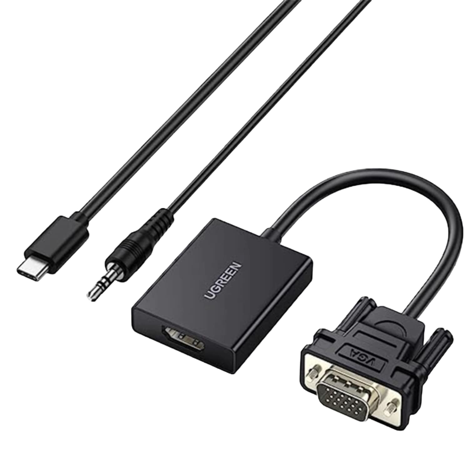 UGREEN VGA to HDMI Converter | Male to Female | 1080P Full HD – Black - view 2