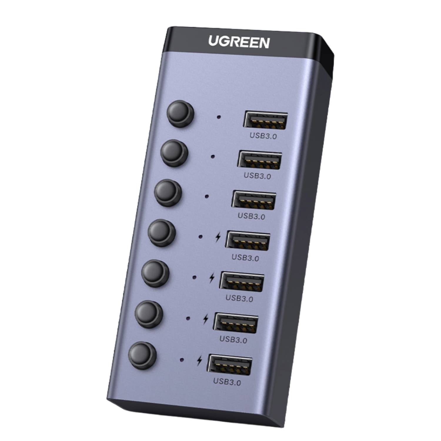 UGREEN 7 in 1 USB 3.0 Hub-Grey - view 2