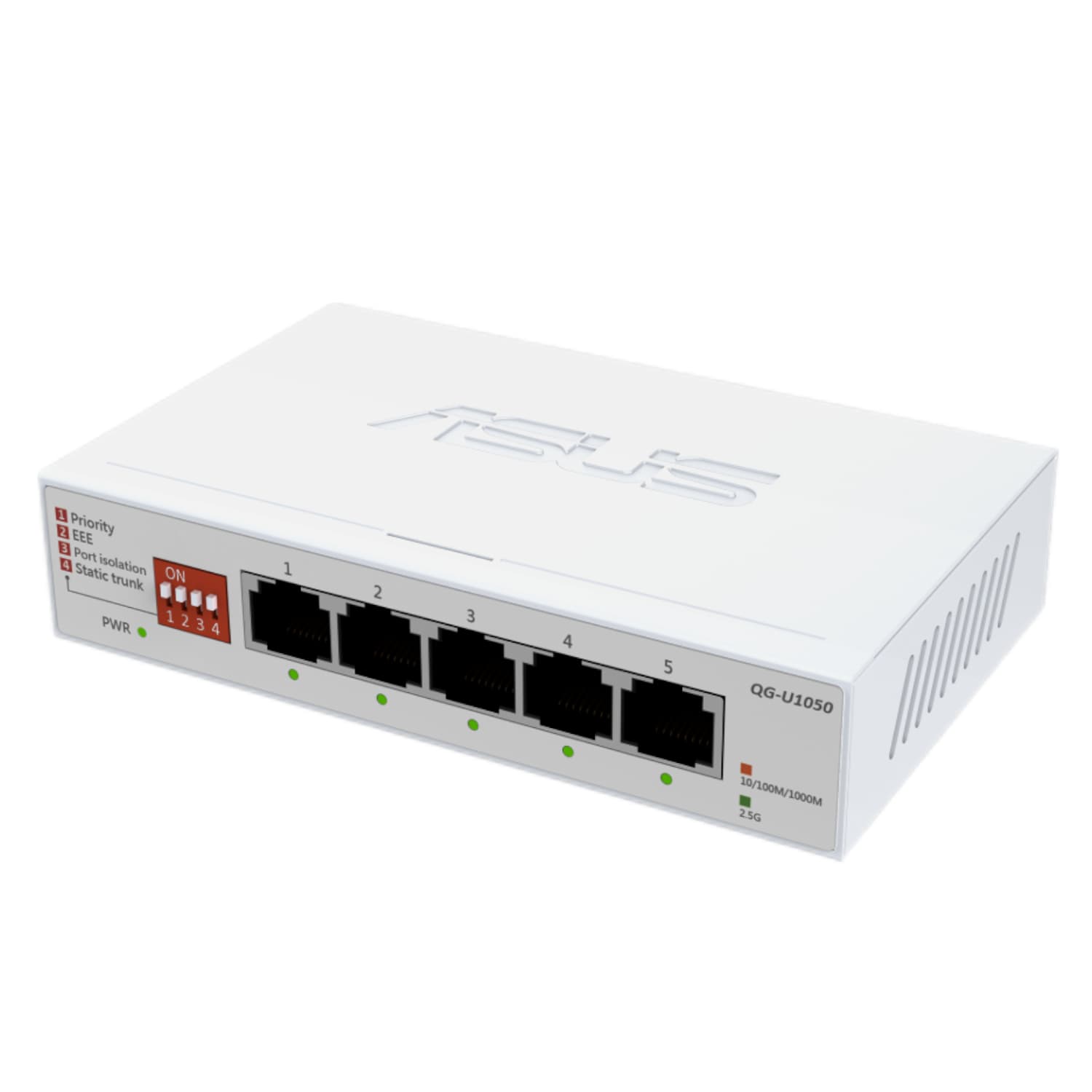 ASUS 5×2.5G Unmanaged Network Switch – White - view 2
