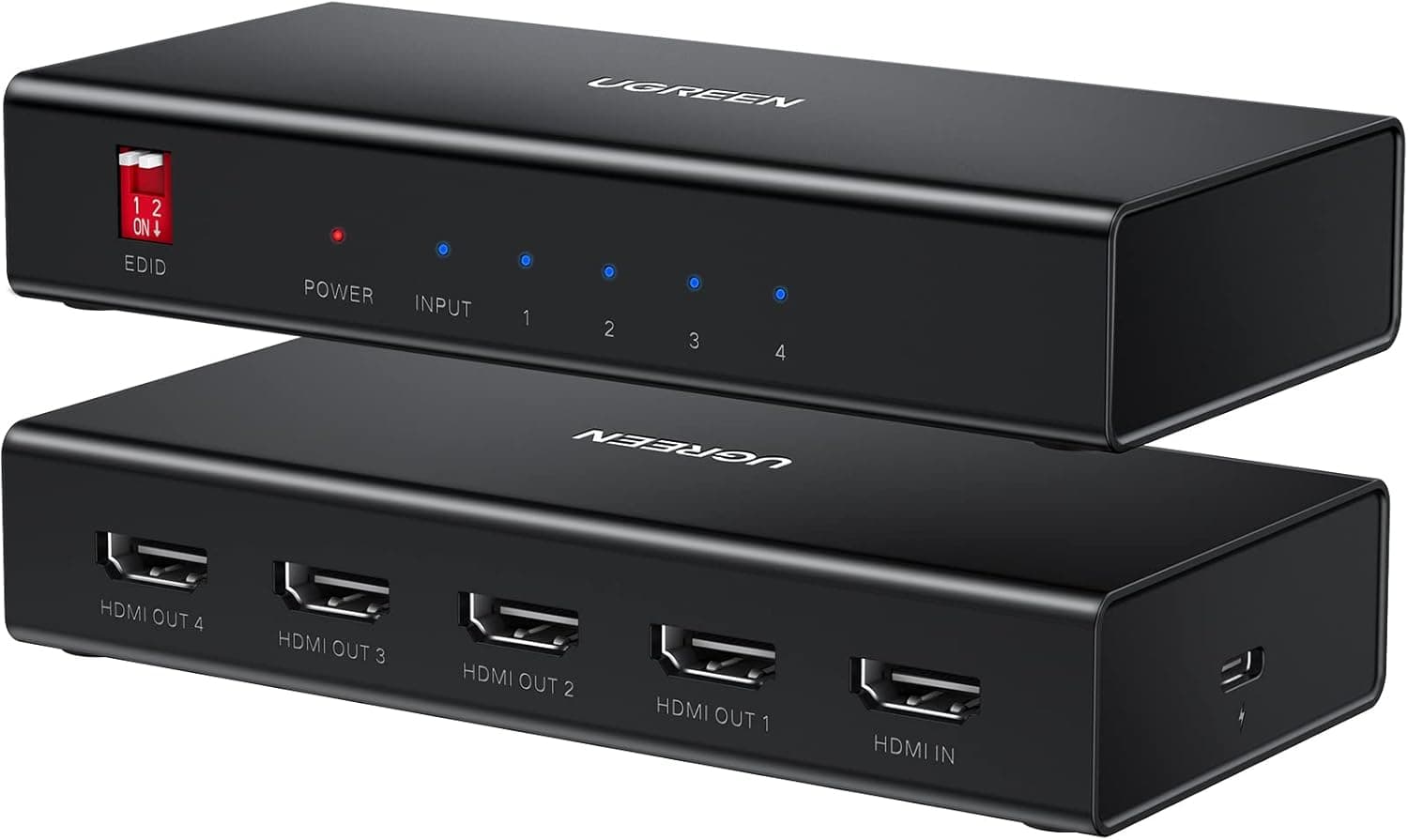 UGREEN HDMI 1×4 Video Splitter 4K – Black - view 2