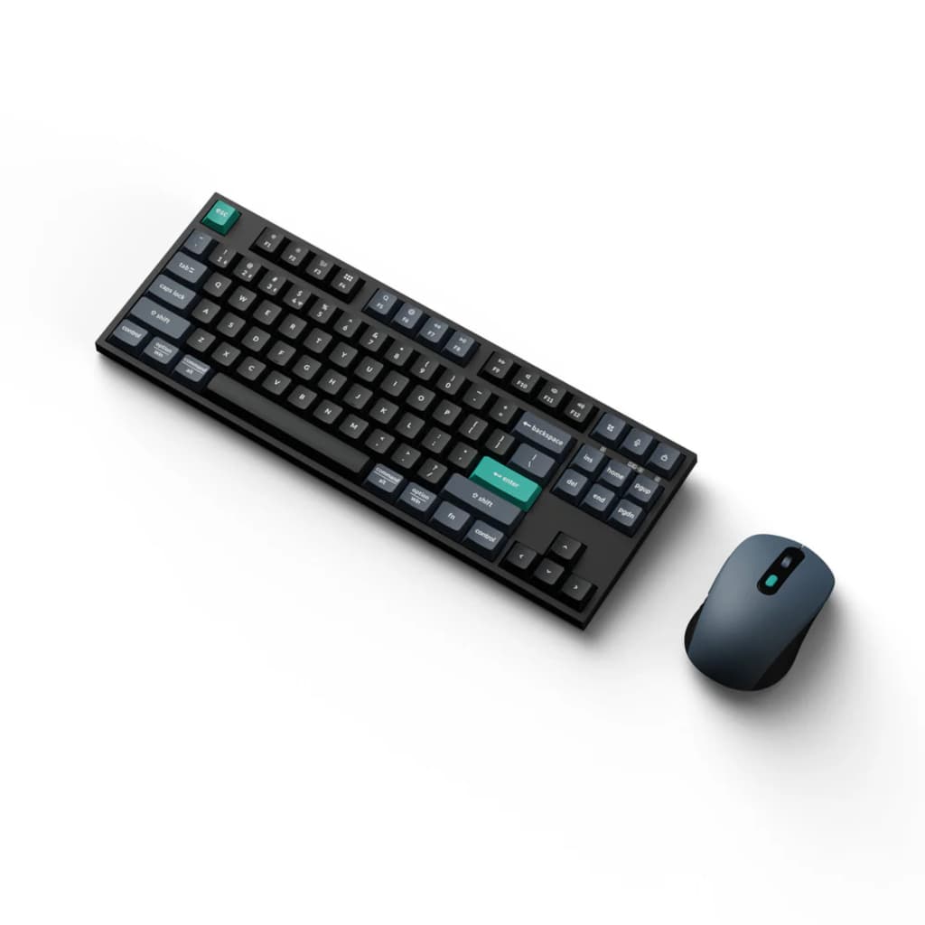 Keychron B33 80% TKL Wireless Keyboard and Mouse Combo – Black/Green - view 2