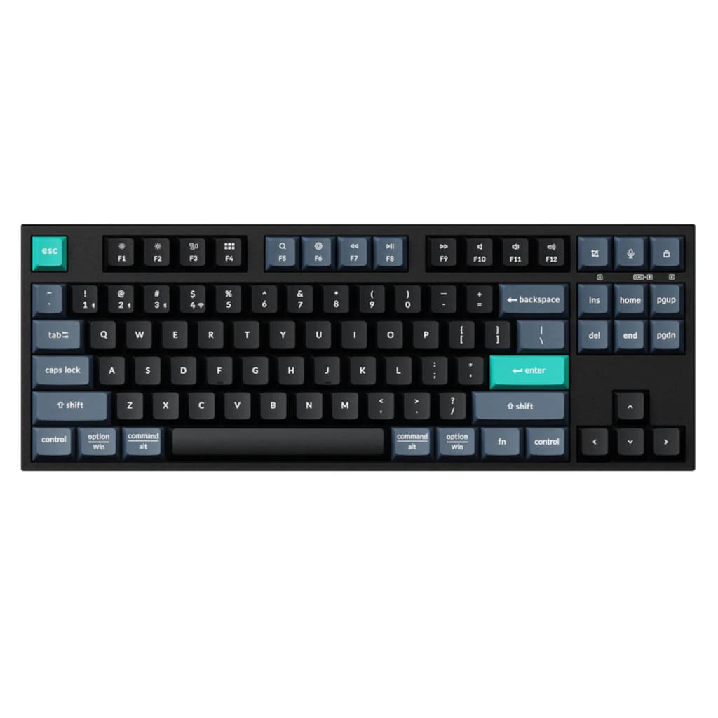 Keychron B33 80% TKL Wireless Keyboard and Mouse Combo – Black/Green - view 3