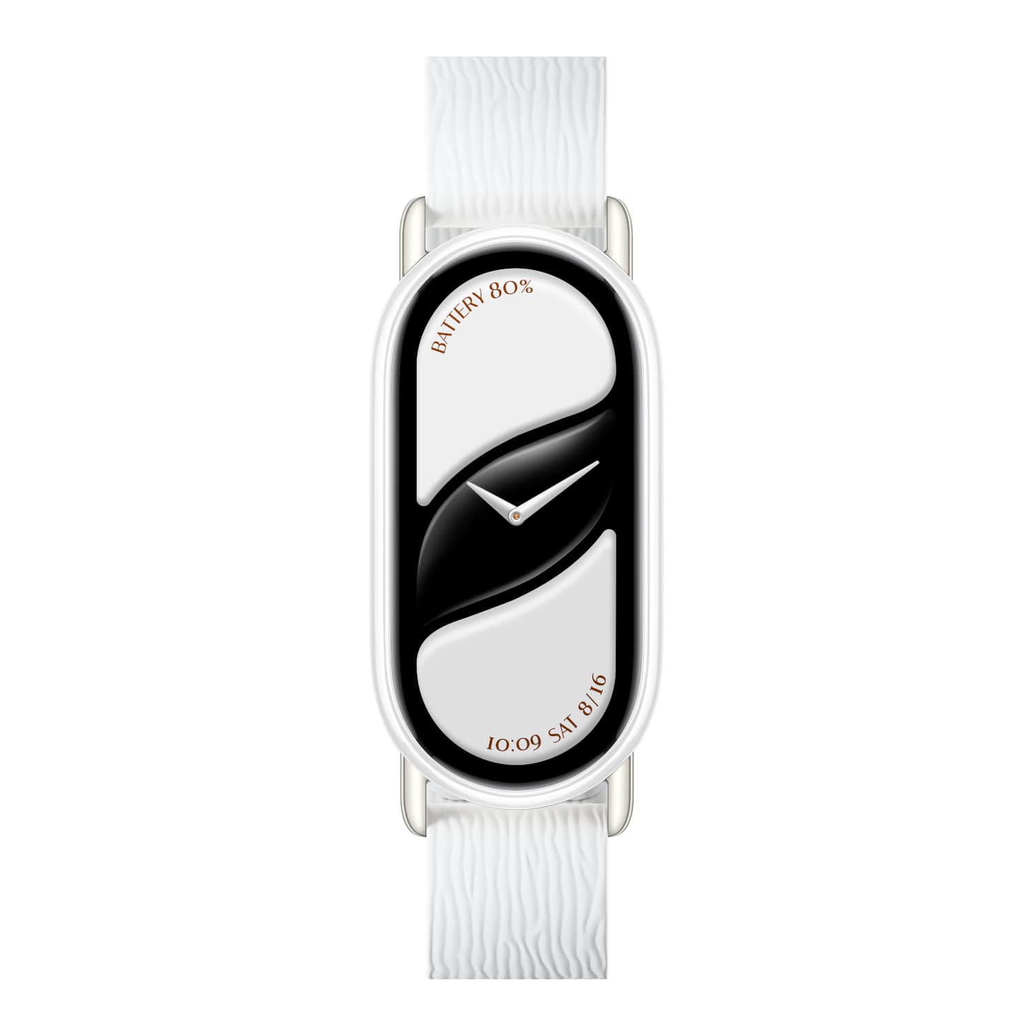 Xiaomi Smart Band 10 Magnetic Kona Leather Strap - Glacier White