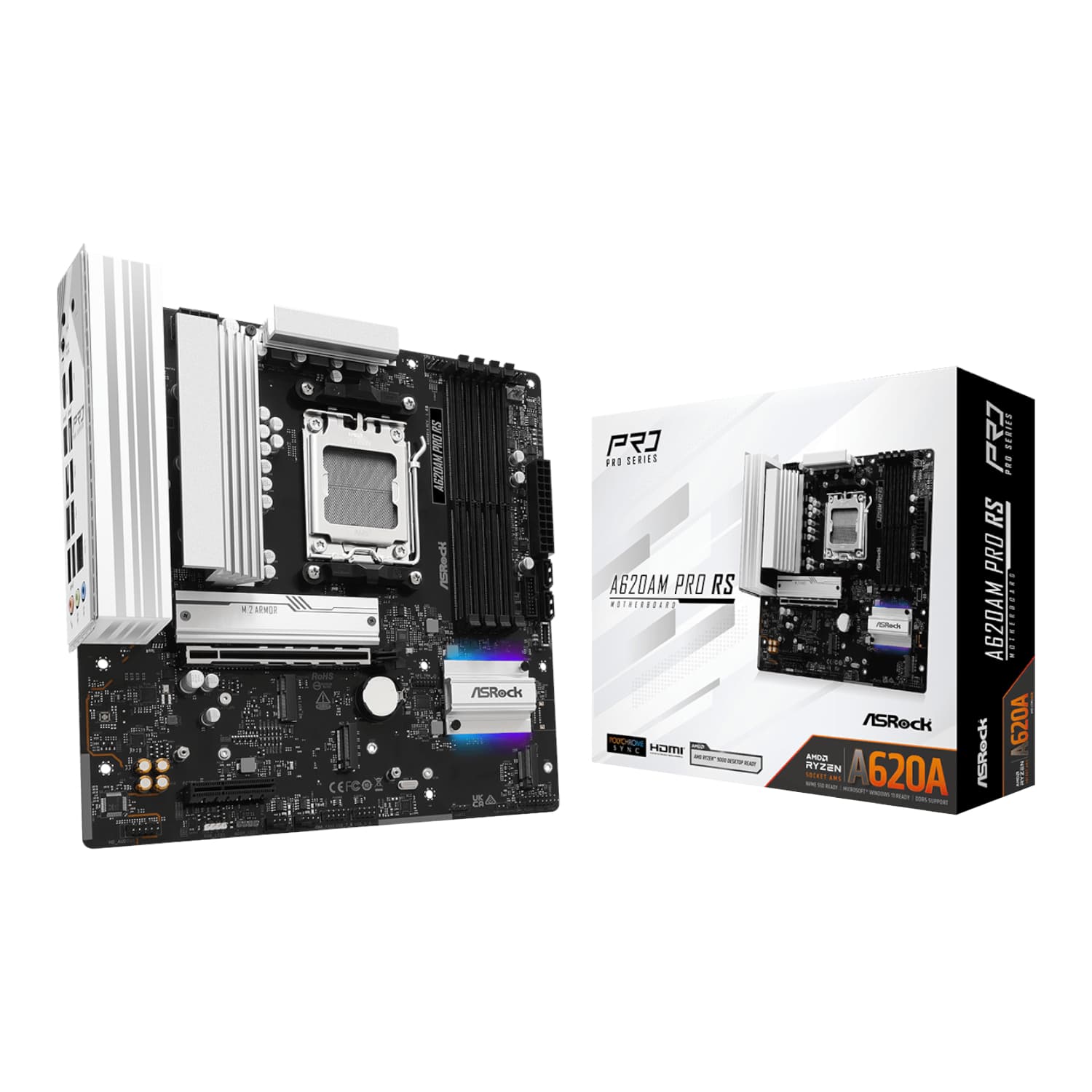 ASRock A620AM Pro RS AM5 M-ATX Motherboard