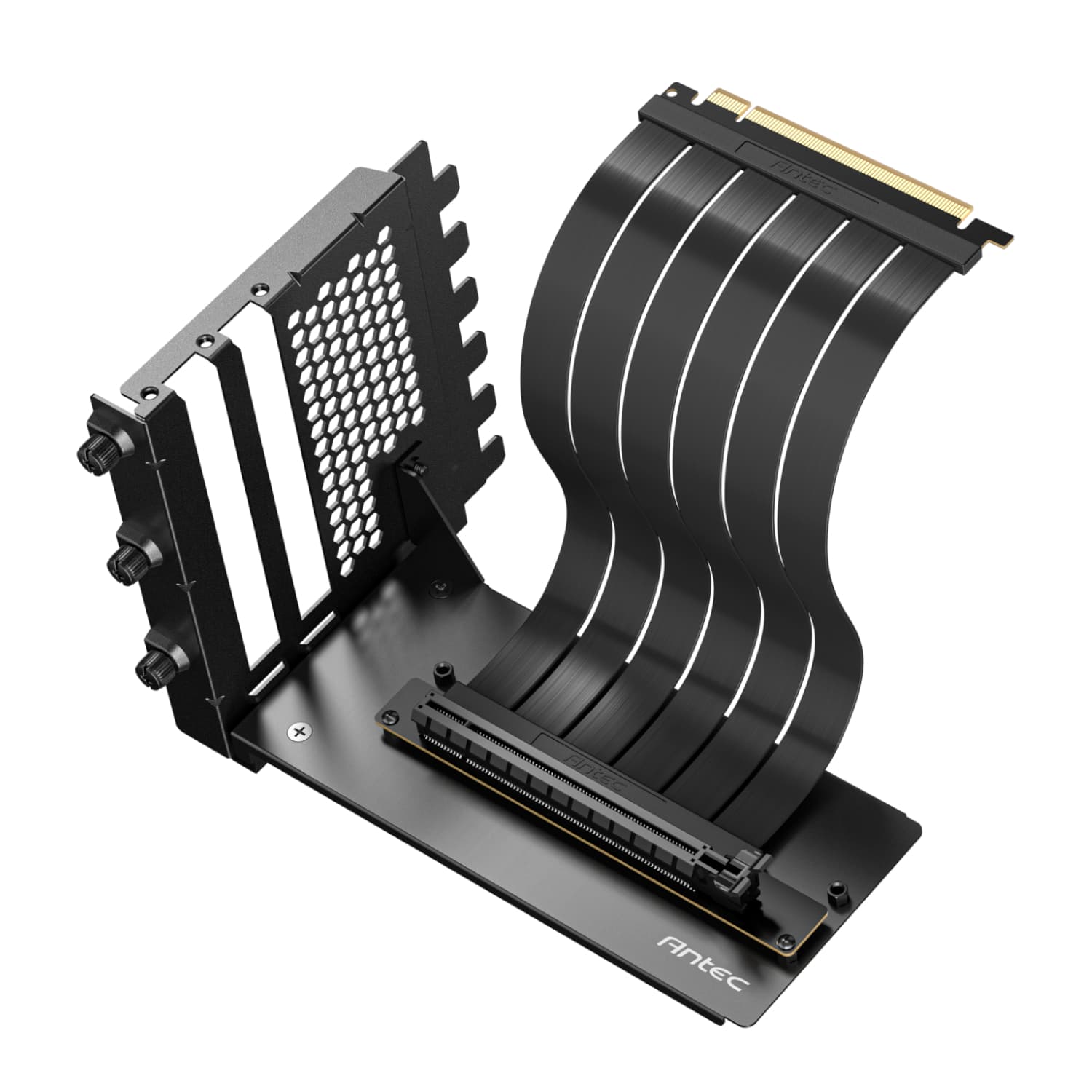 Antec PCI-E 4.0 Riser Cable Vertical Bracket Kit (200mm) - Black